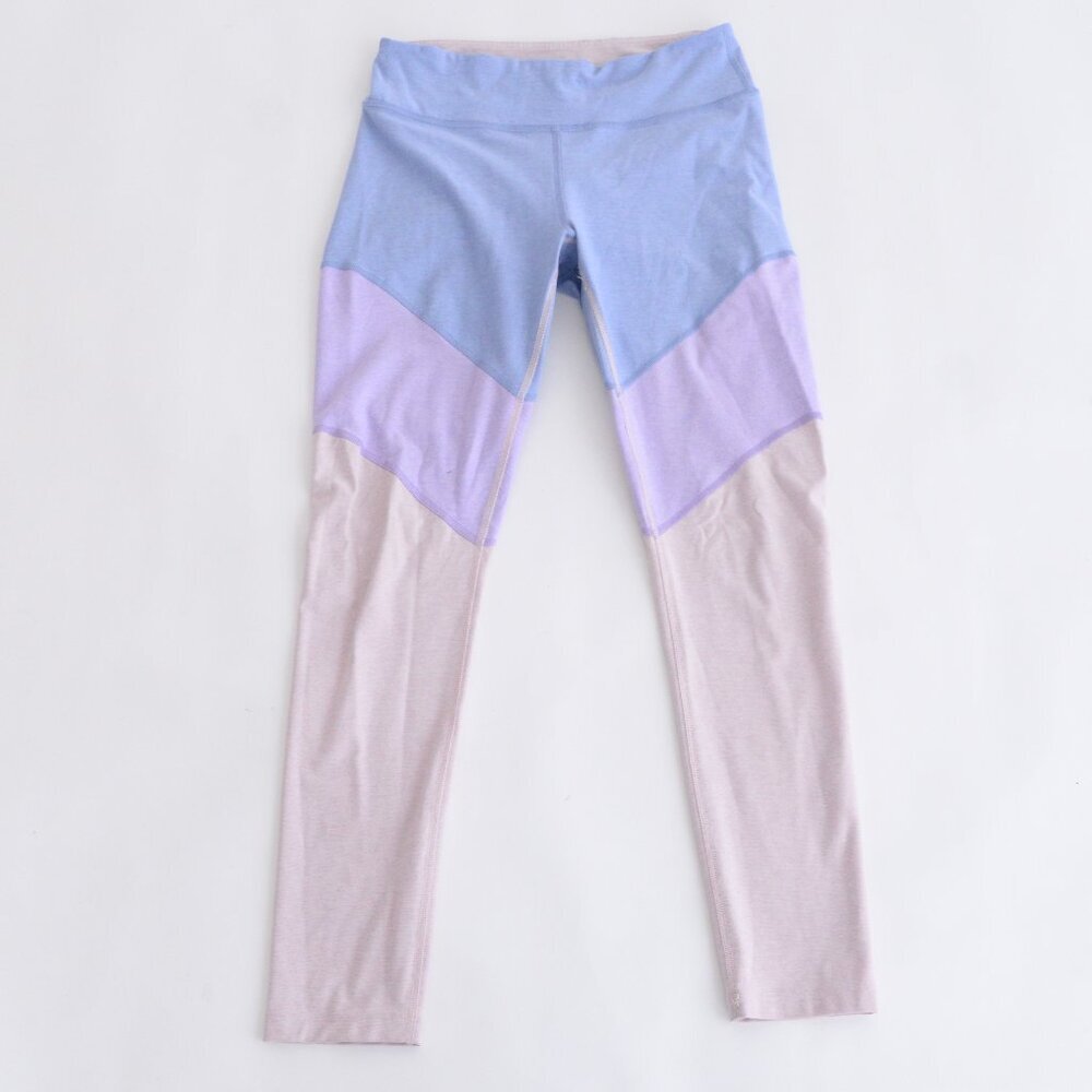 Outdoor Voices Colorblock Leggings in Light Blue, Lavender, Pale Pink